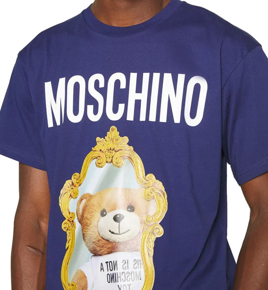 Moschino Mirror Teddy Bear T-shirt (Blue)
