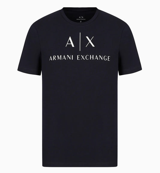 Armani Exchange Slim Fit Center Logo Tee (Black)