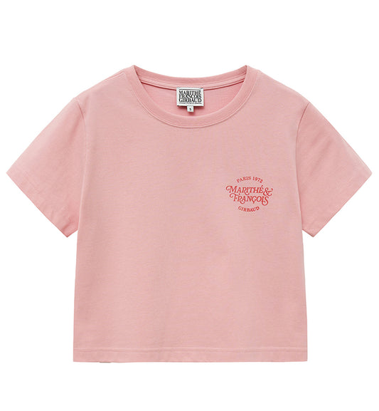 Marithe W Aerocool Mellow Crop T-Shirt (Pink)