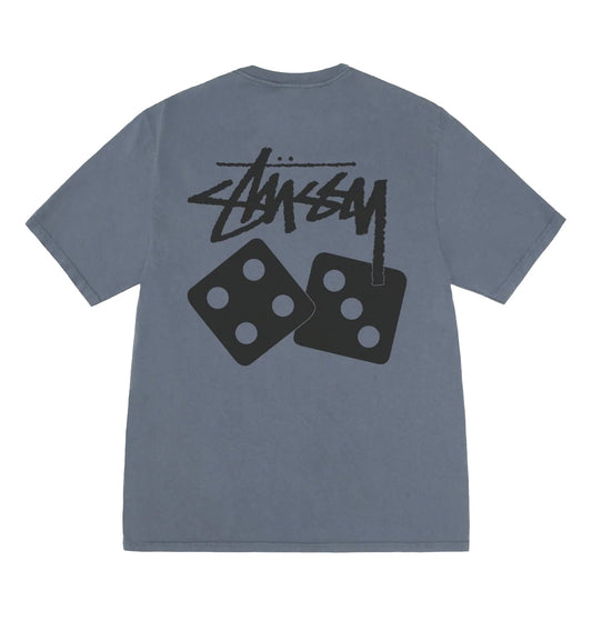 Stussy Dice Pig Dyed Tee (Navy)