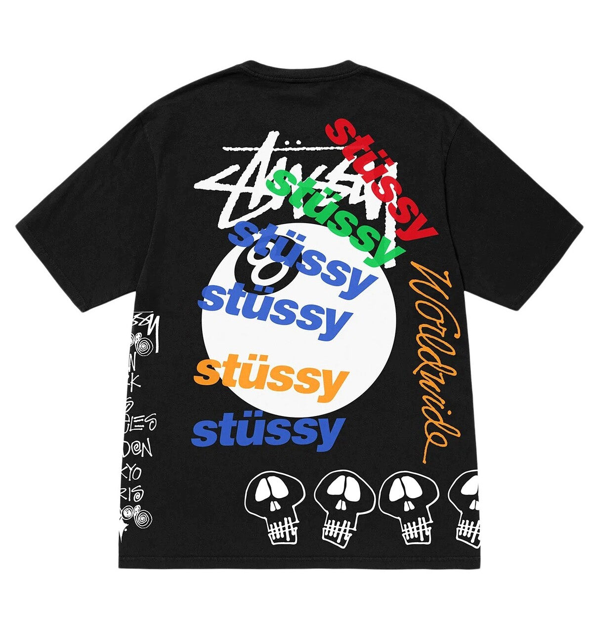 Stussy Test Strike Pigment Dyed Tee (Black) – The Factory KL