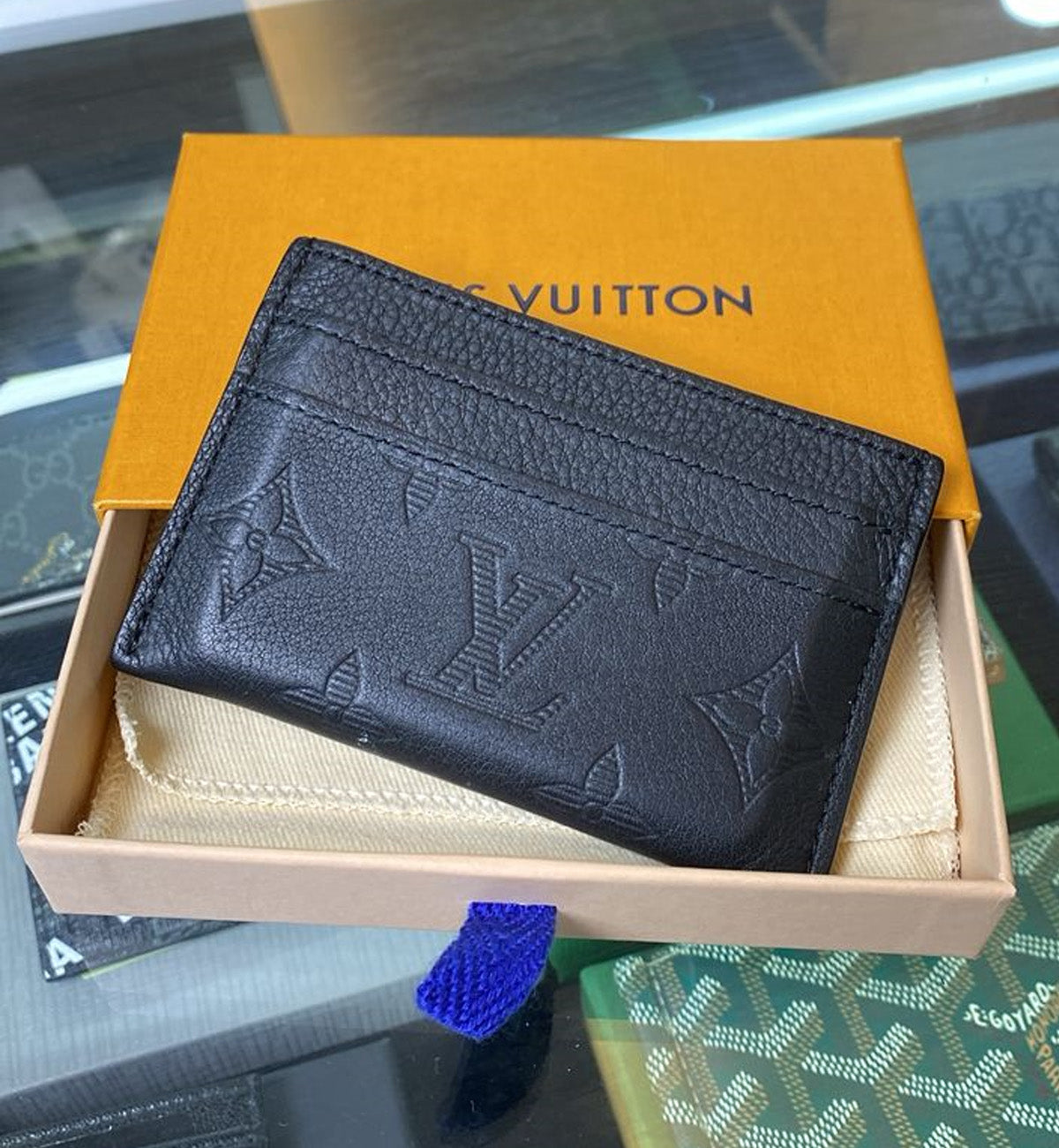 [Pre-Used] LV Black Empreinte Cardholder [CA1404C]