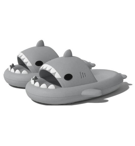 Chikoku Smooth Fun Shark Sandals (Grey)