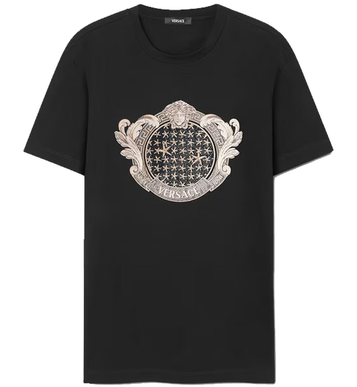 Versace Crystal Starfish Blason T-Shirt (Black)