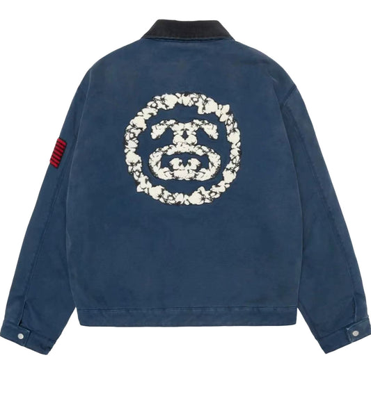 Stussy & Denim Tears Canvas Jacket (Blue)