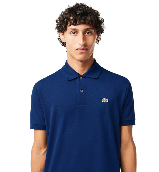 Lacoste Regular Fit Cotton Polo Shirt (Navy)