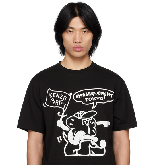 Kenzo Boke Boy Logo T-shirt (Black) Tokyo Front