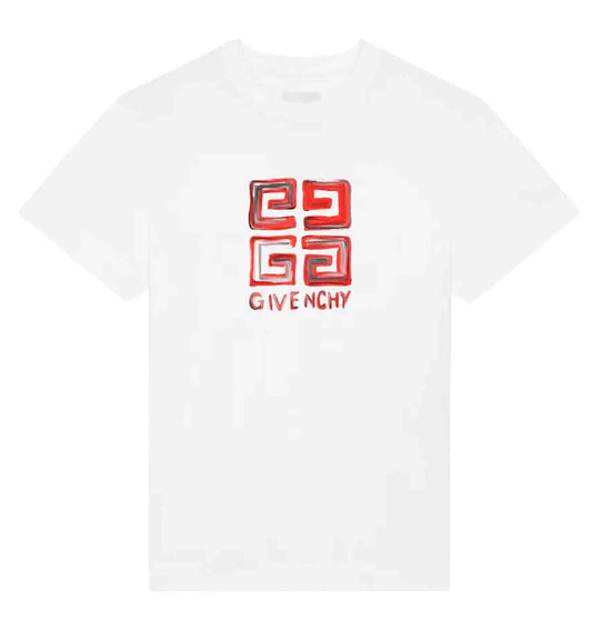 Givenchy 4G Multi Color Tee (White Red)