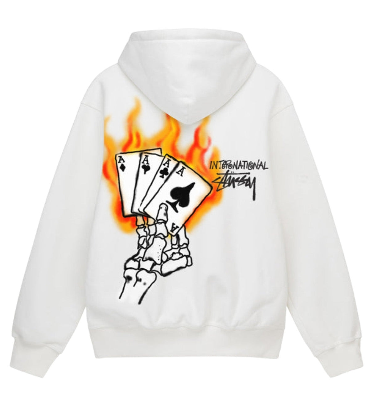 Stussy Read Em N Weep Zip Hoodie (White)