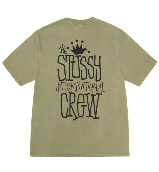 Stussy Crown International Crew Tee (Olive)