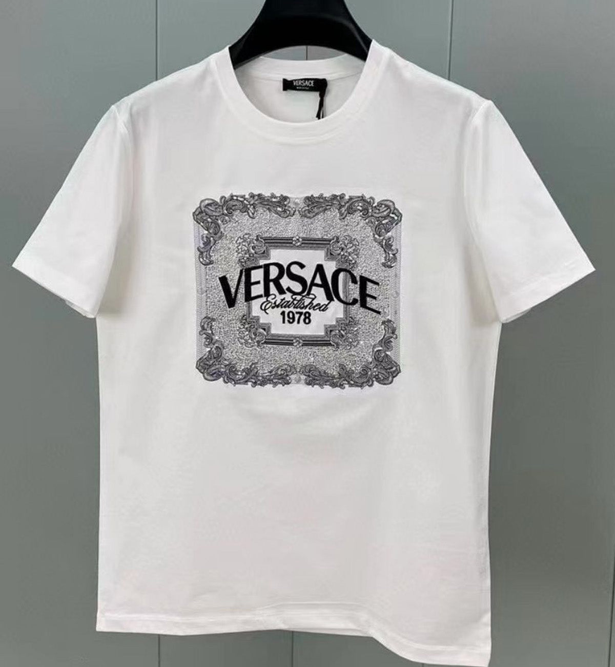 Versace Wild Stamp Crest T-Shirt (White)