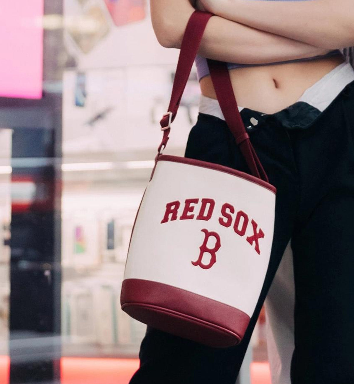 MLB Varsity Basic Canvas Bucket Boston Redsox