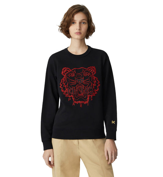 Kenzo Red Tiger Embroidered Sweatshirt