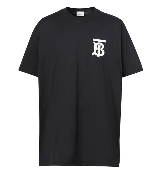 Burberry Monogram Mitif Oversized T-Shirt (Black)
