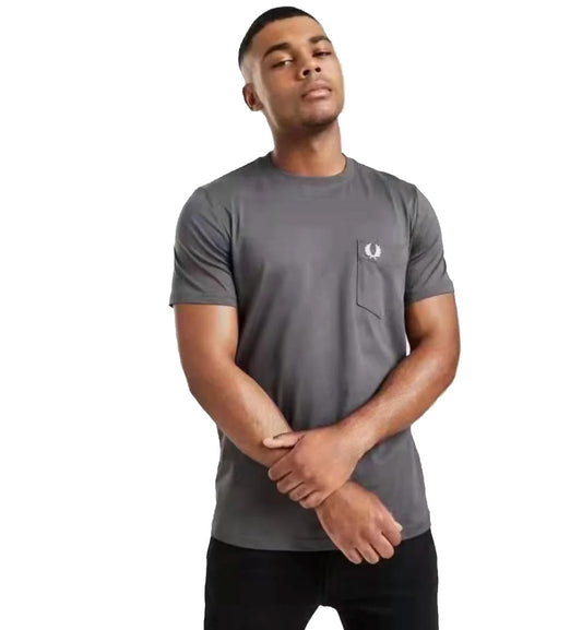 Fred Perry Core Pocket T-Shirt (Grey)