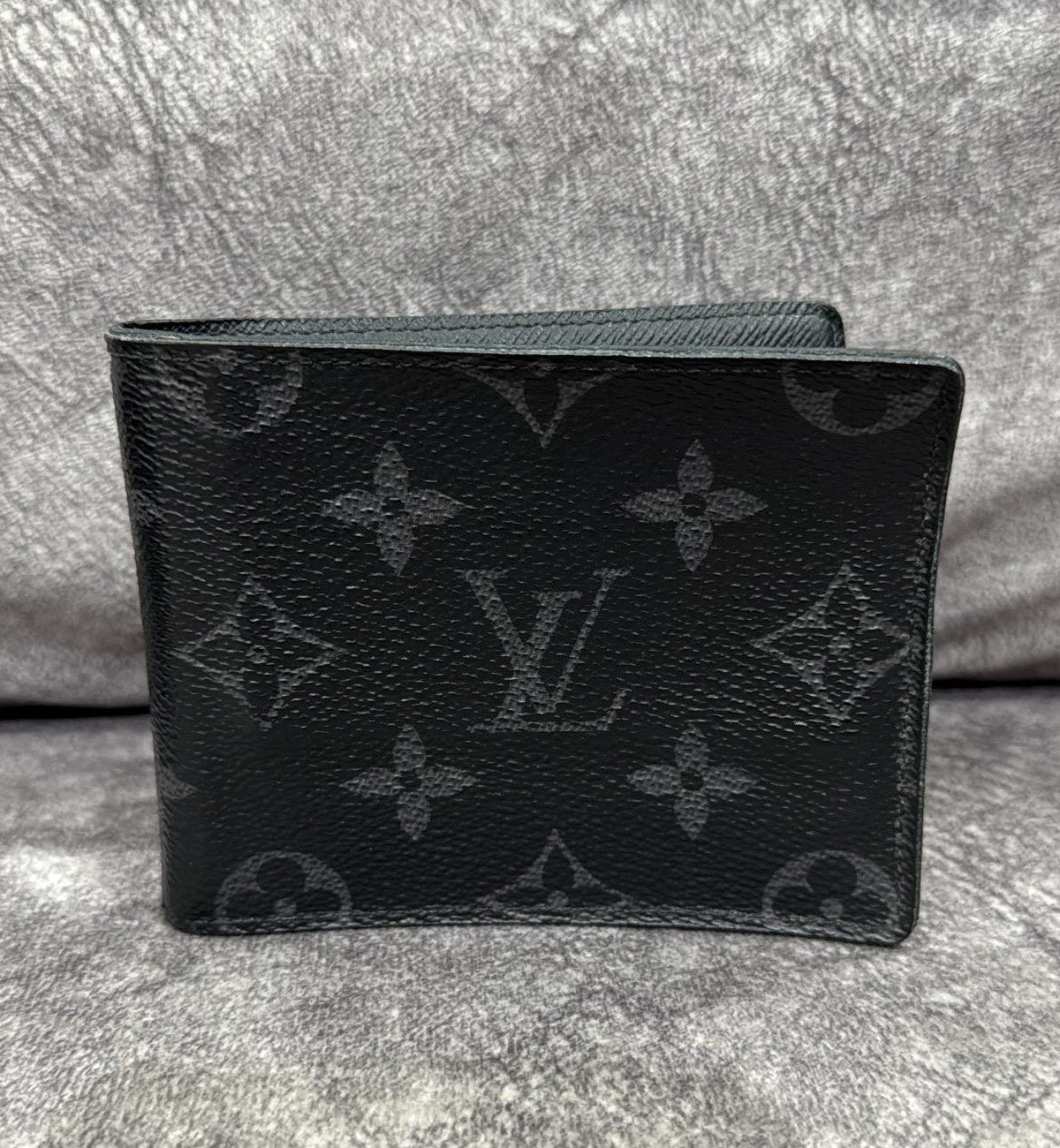[Pre-Used] LV Wallet Money Clip Monogram Eclipse
