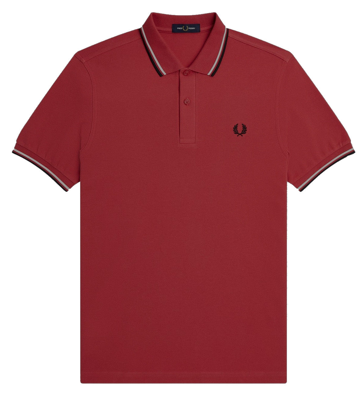 Fred Perry Black White Stripe Maroon Polo Shirt – The Factory KL