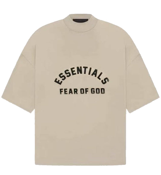 Fear of God Essentials SS23 Bonded Logo Dubai Exclusive (Black Dusty Beige)