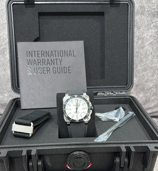 [Pre-Used] Bell & Ross Diver Watch BR03-92 White Dial