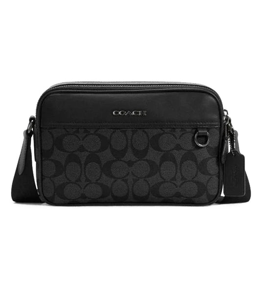 Coach Graham Crossbody In Signature Canvas (Black)