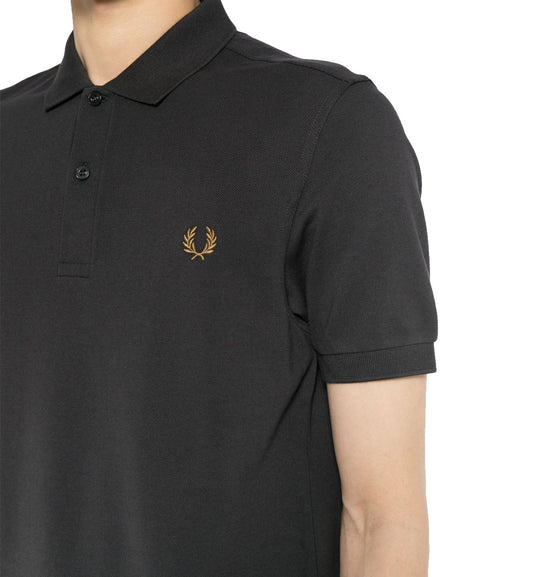 Fred Perry Tennis Polo Shirt - Black (Gold Laurel)