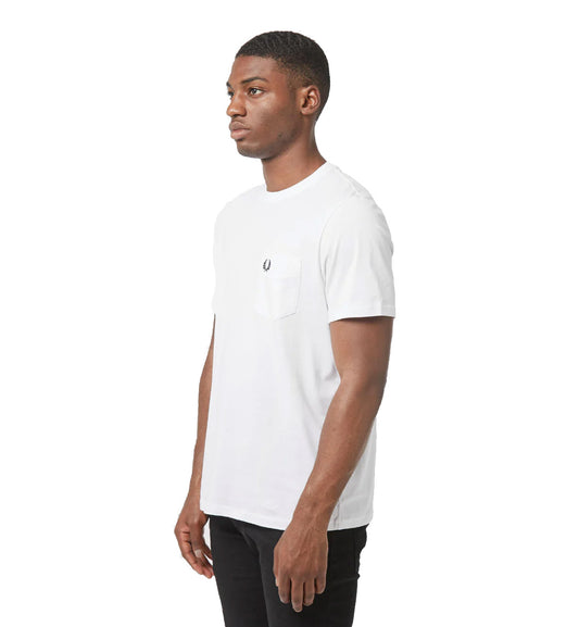 Fred Perry Core Pocket T-Shirt (White)
