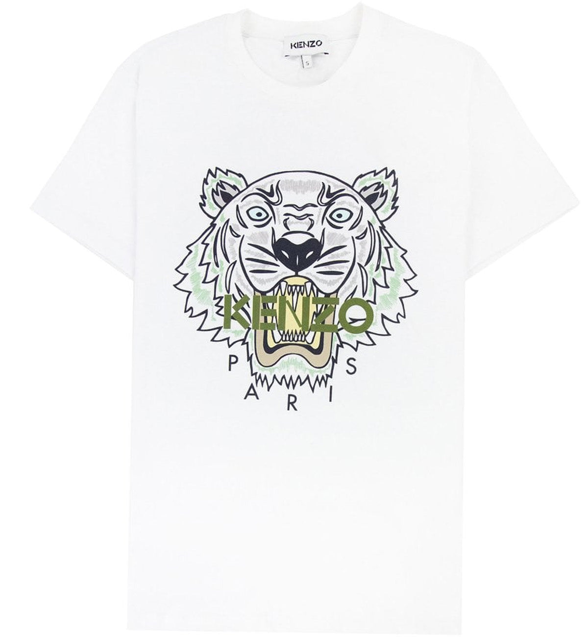 Kenzo Icon Tiger T-shirt - White/Green