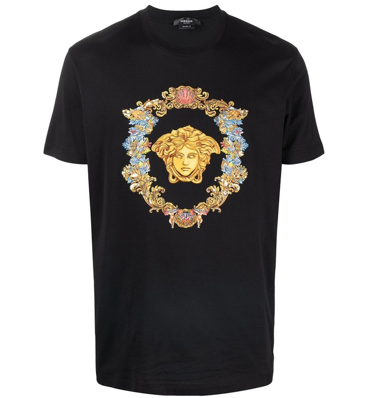 Versace Embroidered Medusa Tresor T-Shirt (Black)