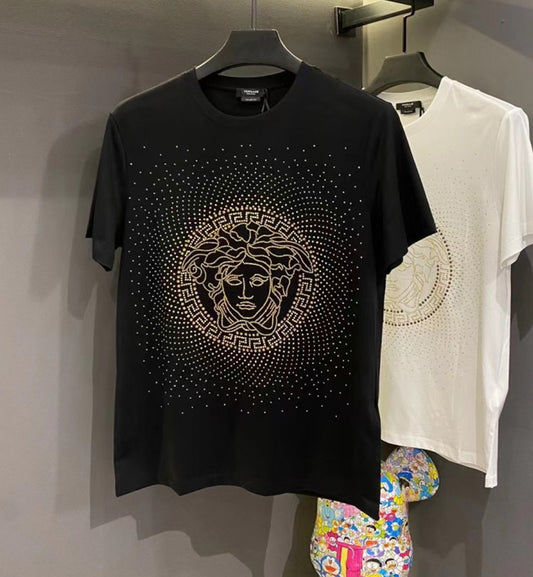 Versace Crystal Galaxy Medusa T-Shirt (Black)
