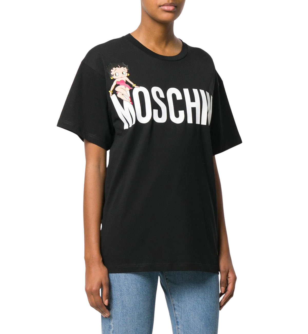 Moschino Betty Boop Printed T-Shirt (Black)