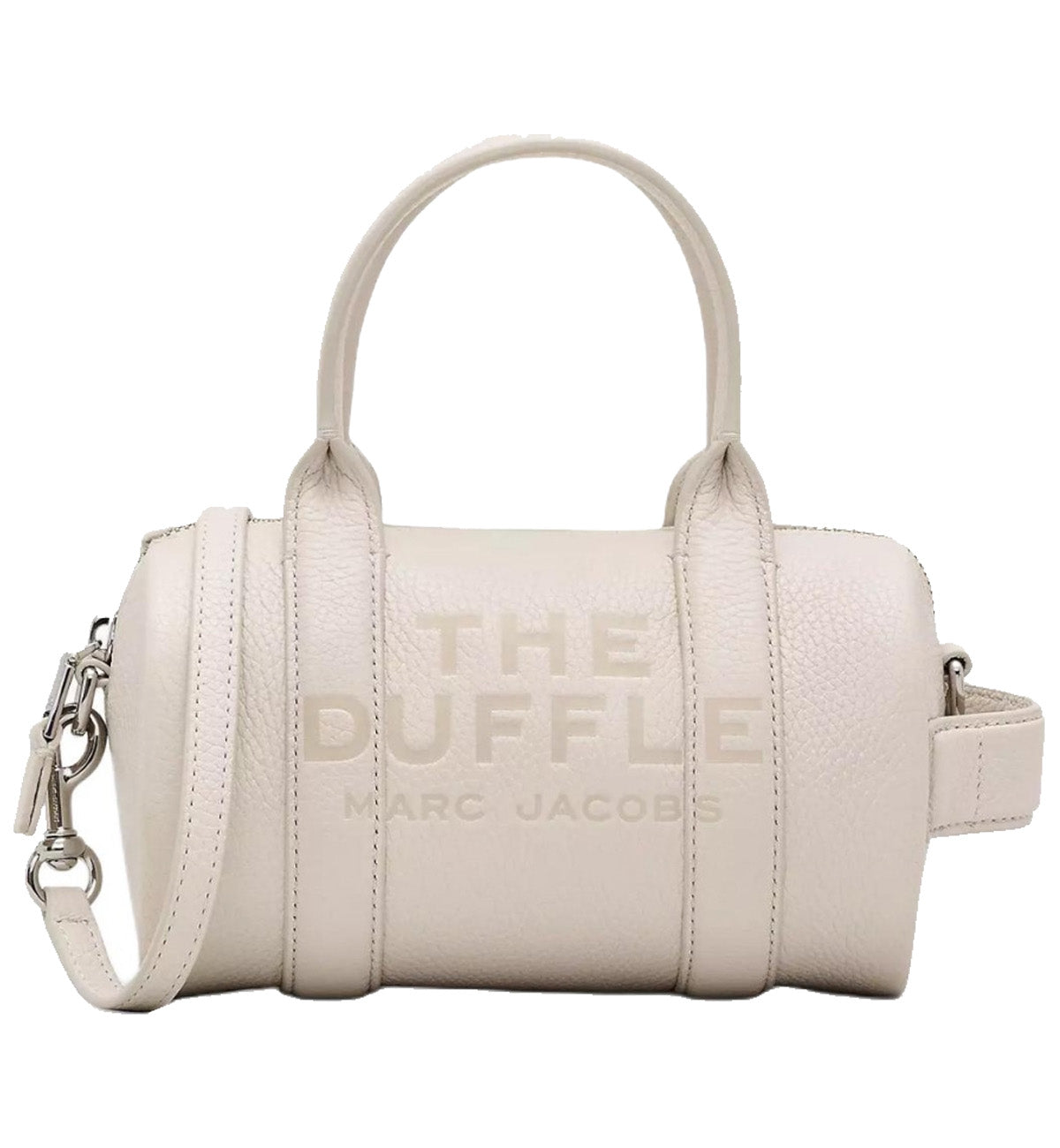 MARC JACOBS The Leather Mini Duffle Bag (White)