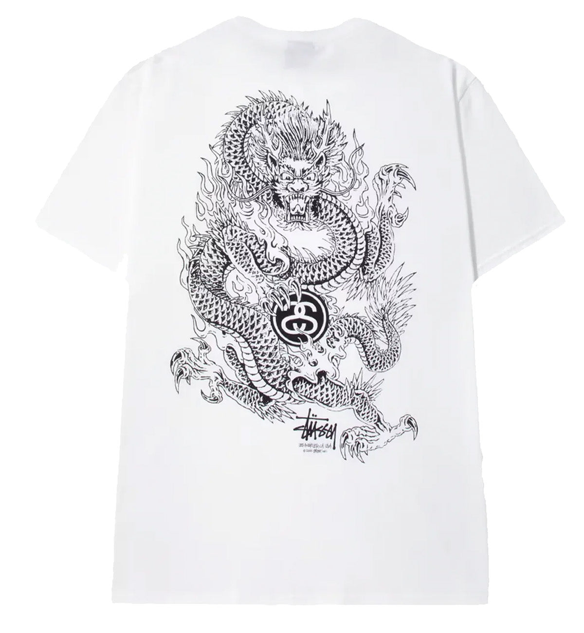 Stussy Dragon Tee (White)