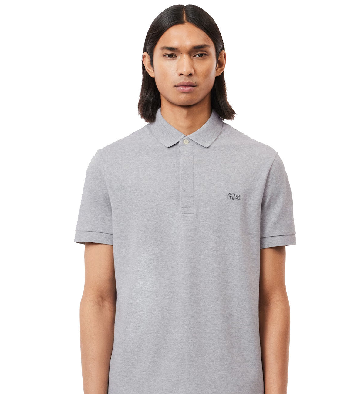 Lacoste Regular Fit Piqué Polo Shirt (Grey)