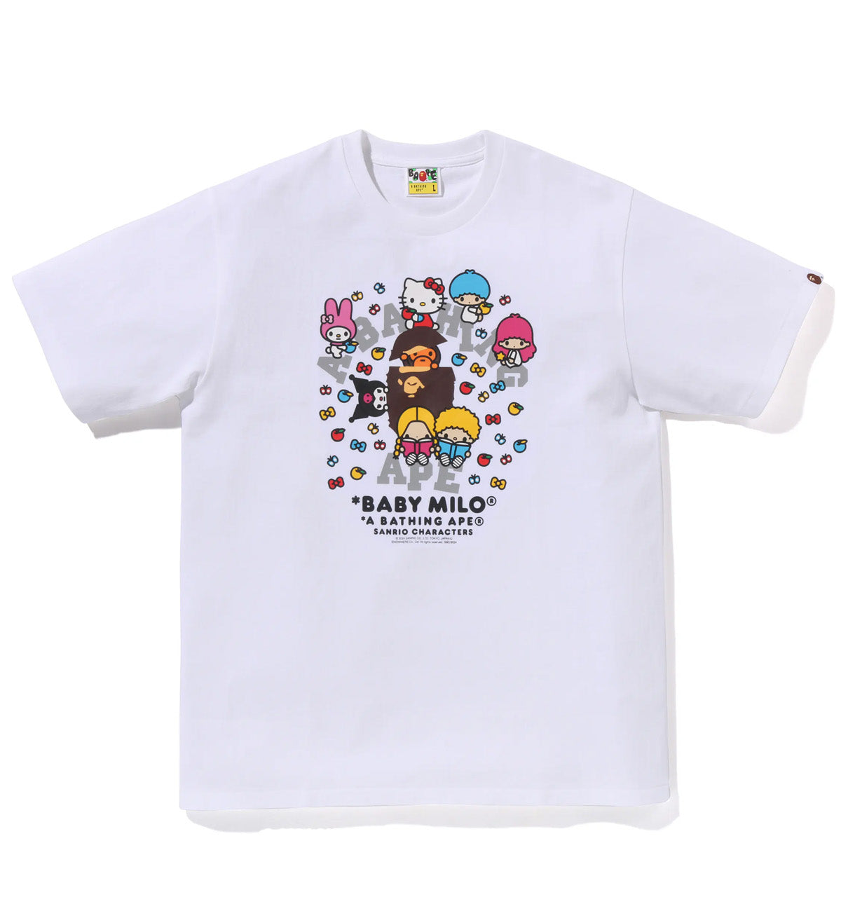 Bape Baby Milo x Sanrio Characters T-Shirt (White)