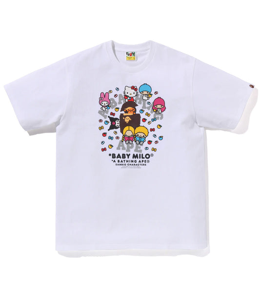 Bape Baby Milo x Sanrio Characters T-Shirt (White)