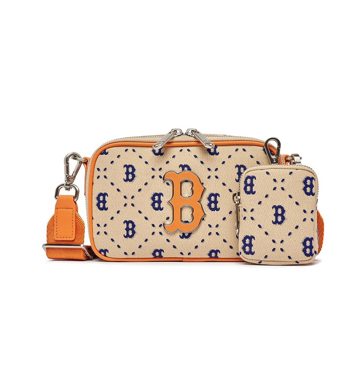 MLB Diamond Monogram Jacquard Mini Crossbody Bag Boston Red Sox