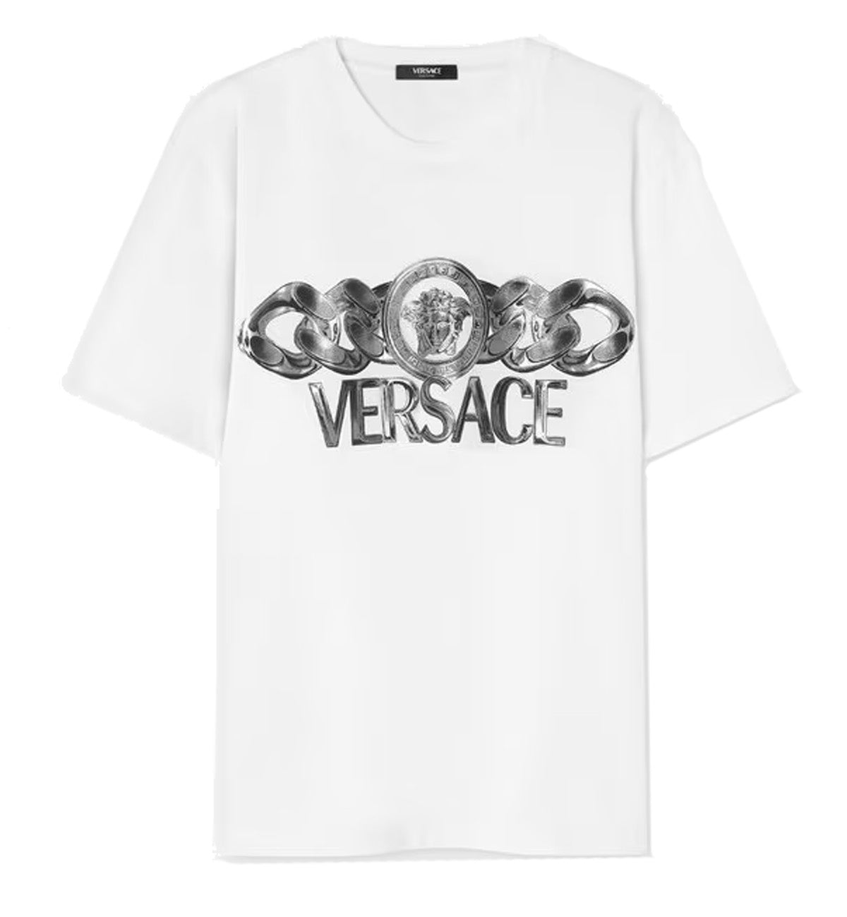 Versace Medusa On Chain T-Shirt (White)