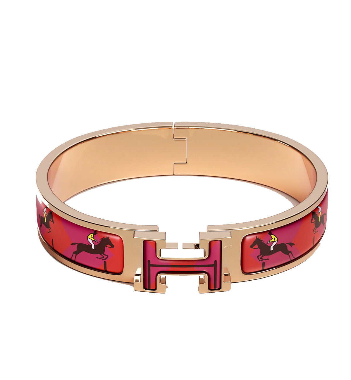 Hermes Clic H Les Allures Bracelet (Scarlet)