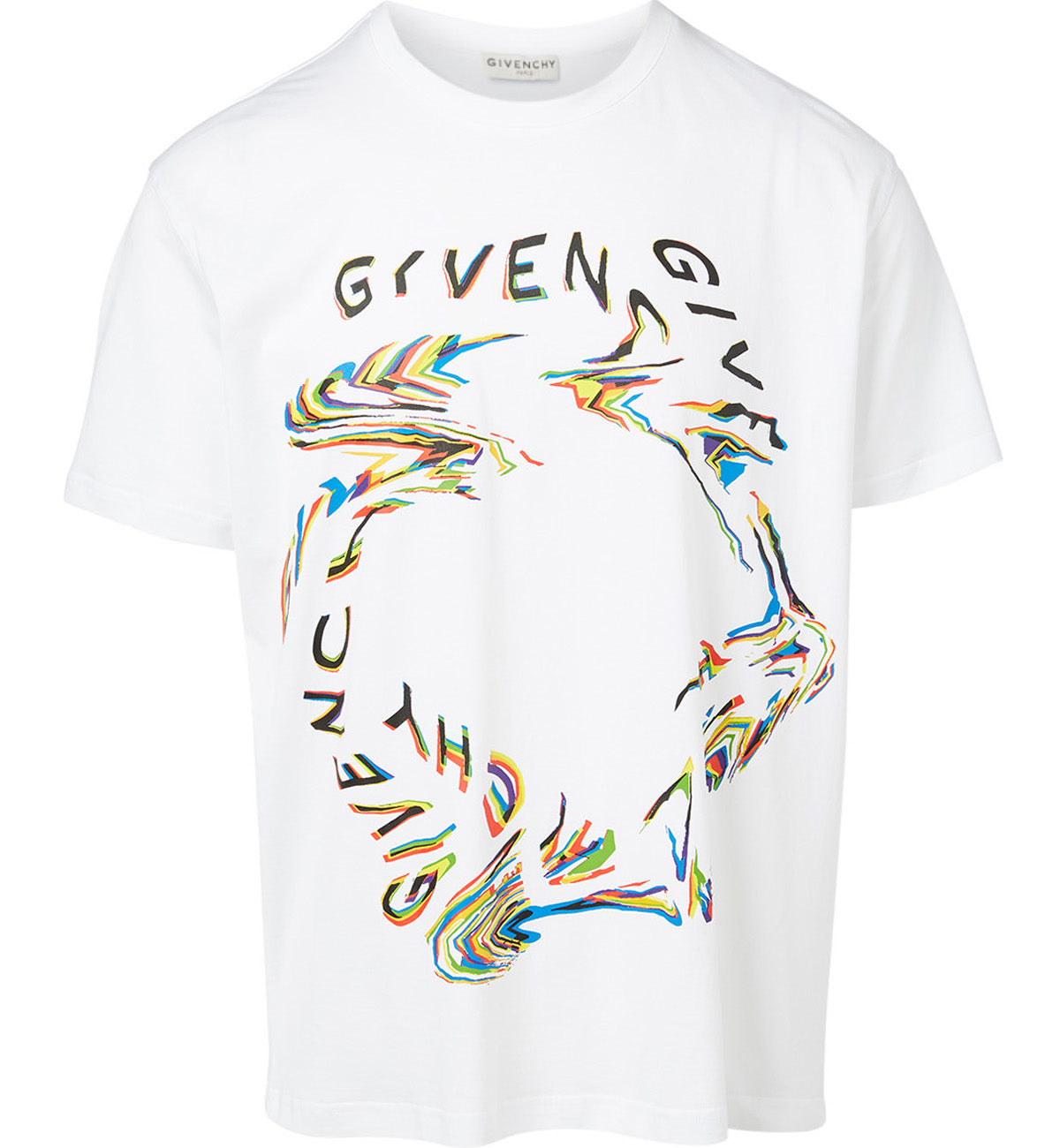 Givenchy Glitch Printed T-Shirt (White)