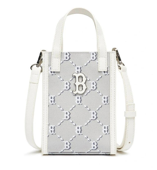 MLB 2022 Monogram Phone Pouch Boston Redsox (White)