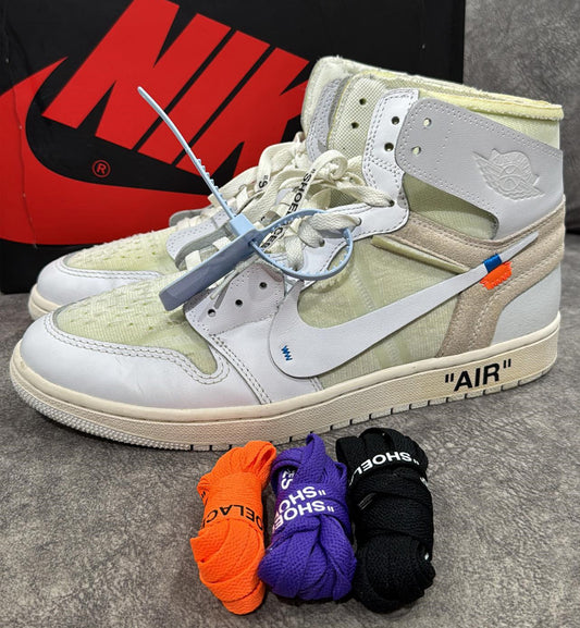 [Pre-Used] Off-White Air Jordan 1 NRG White