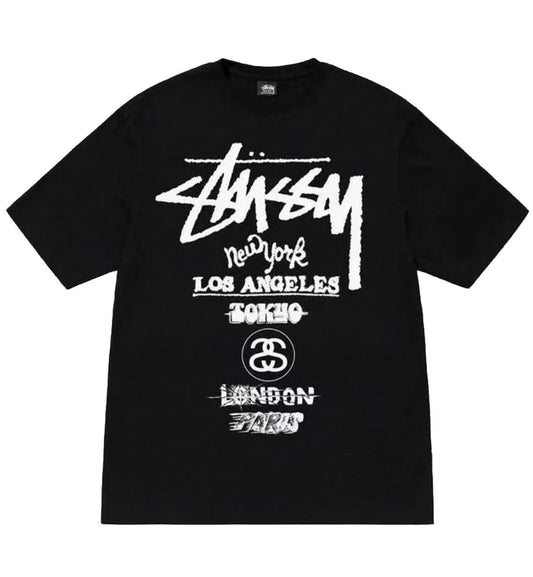 Stussy Bold World Tour Tee (Black)