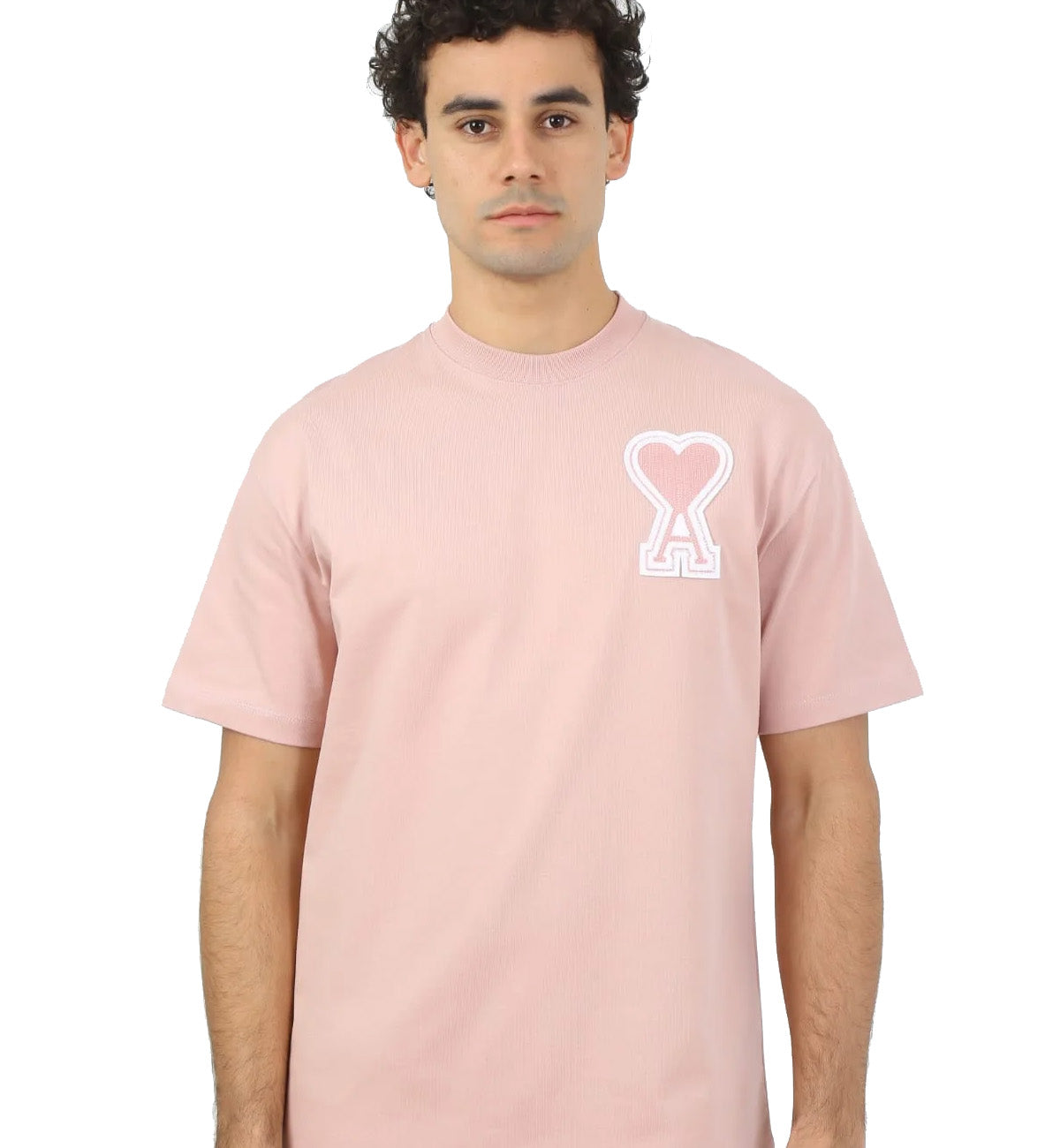 Ami de Coeur Outline Heart T-shirt (Pink)