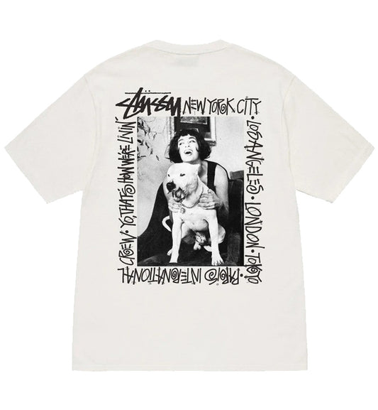 Stussy How We're Living Pigmented Dyed Tee (White)