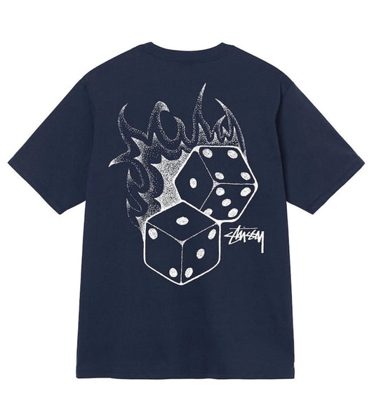 Stussy Fire Dice Tee (Navy)