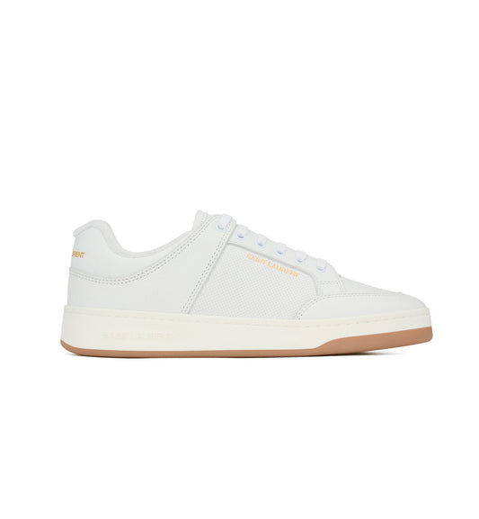 Saint Laurent Perforated Sneaker White & Gold