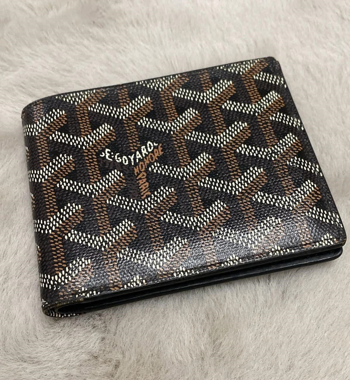 [Pre-used] Goyard Wallet Black Brown