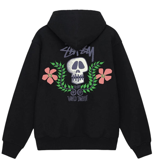 Stussy Skull Crest Hoodie (Black)