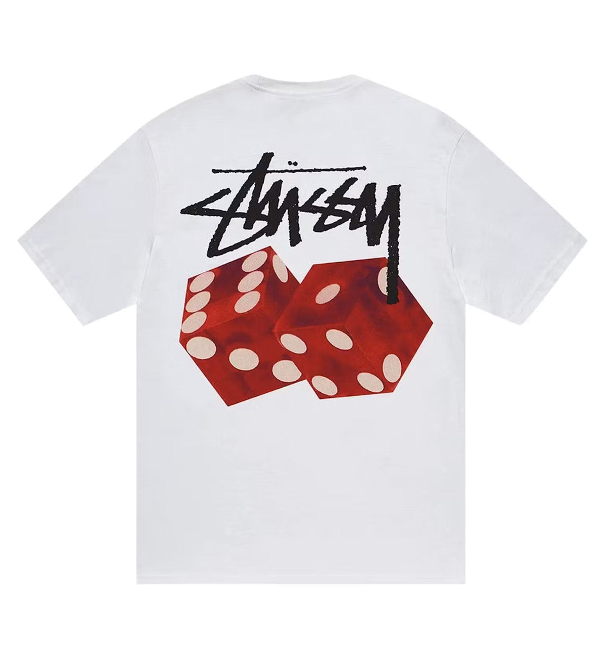 Stussy Red Diced Out Tee (White) – The Factory KL