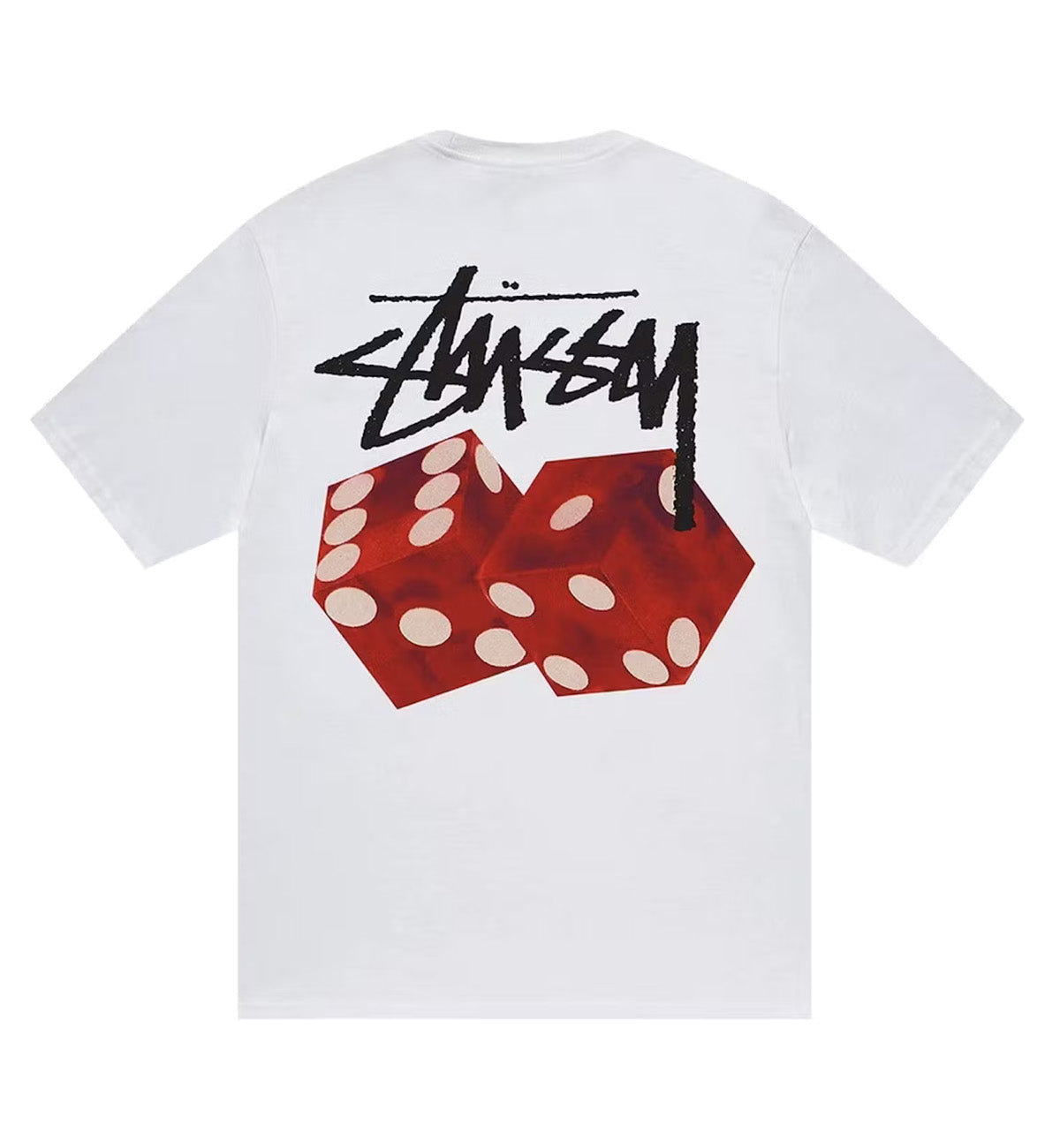 Stussy Red Diced Out Tee (White)